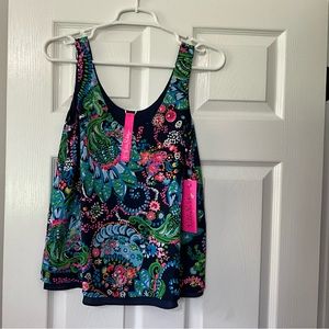 Lilly Pulitzer florin sleeveless scoo